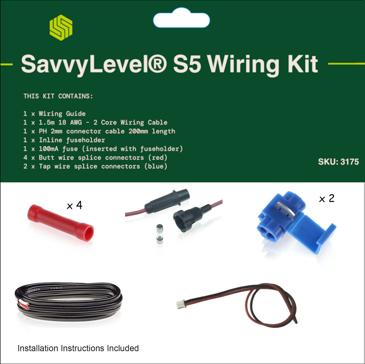 SavvyLevel® S5 RV Wiring Kit