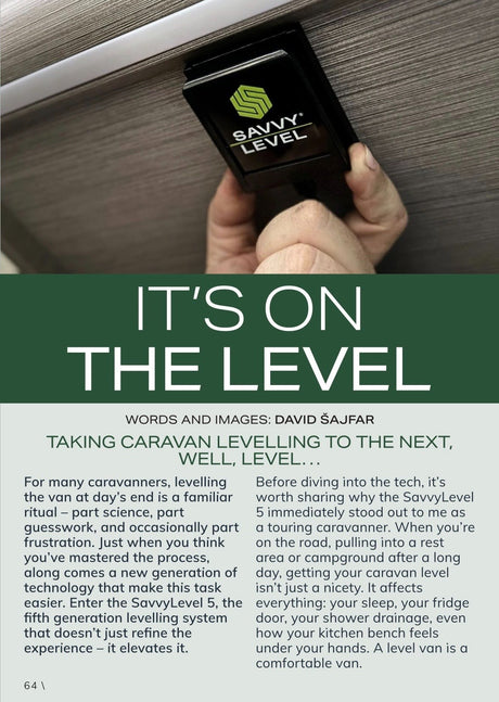 SavvyLevel 5 Featured in GoRV Magazine – Real User Review